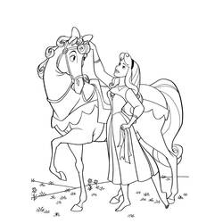 Раскраска: Princess Aurora (Персонажи Мультфильмов) #181911 - Бесплатные раскраски для печати