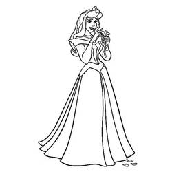Раскраска: Princess Aurora (Персонажи Мультфильмов) #181924 - Бесплатные раскраски для печати