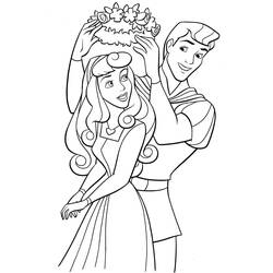 Раскраска: Princess Aurora (Персонажи Мультфильмов) #181947 - Бесплатные раскраски для печати