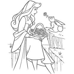 Раскраска: Princess Aurora (Персонажи Мультфильмов) #181950 - Бесплатные раскраски для печати