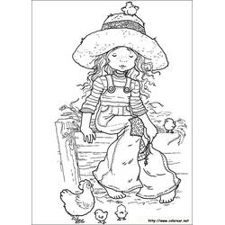 Раскраска: Sarah Kay (Персонажи Мультфильмов) #43736 - Бесплатные раскраски для печати