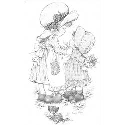 Раскраска: Sarah Kay (Персонажи Мультфильмов) #43787 - Бесплатные раскраски для печати