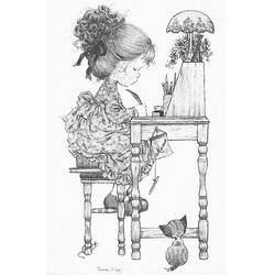 Раскраска: Sarah Kay (Персонажи Мультфильмов) #43879 - Бесплатные раскраски для печати