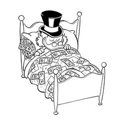 Раскраска: Scrooge McDuck (Персонажи Мультфильмов) #199838 - Бесплатные раскраски для печати