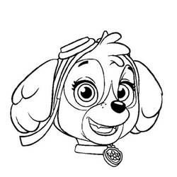 Раскраска: Стелла Щенячий патруль (Персонажи Мультфильмов) #181700 - Бесплатные раскраски для печати