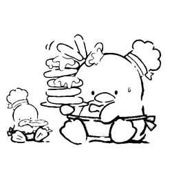 Раскраска: Tuxedo Sam (Персонажи Мультфильмов) #220173 - Бесплатные раскраски для печати