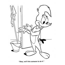 Раскраска: Woody Woodpecker (Персонажи Мультфильмов) #208907 - Бесплатные раскраски для печати