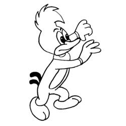 Раскраска: Woody Woodpecker (Персонажи Мультфильмов) #28493 - Бесплатные раскраски для печати