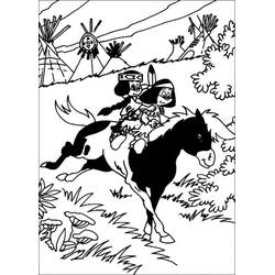 Раскраска: Yakari (Персонажи Мультфильмов) #201077 - Бесплатные раскраски для печати