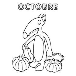 Раскраска: Волк Азу (Мультфильмы и Анимационные Шоу) #217268 - Бесплатные раскраски для печати