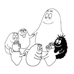 Раскраска: Barbapapa (Мультфильмы и Анимационные Шоу) #36532 - Бесплатные раскраски для печати