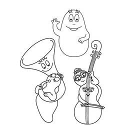Раскраска: Barbapapa (Мультфильмы и Анимационные Шоу) #36561 - Бесплатные раскраски для печати