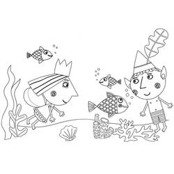 Раскраска: Ben и Holly's Little Kingdom (Мультфильмы и Анимационные Шоу) #199097 - Бесплатные раскраски для печати