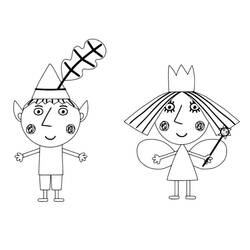 Раскраска: Ben и Holly's Little Kingdom (Мультфильмы и Анимационные Шоу) #199098 - Бесплатные раскраски для печати