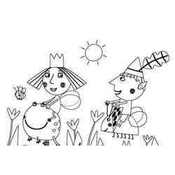 Раскраска: Ben и Holly's Little Kingdom (Мультфильмы и Анимационные Шоу) #199118 - Бесплатные раскраски для печати