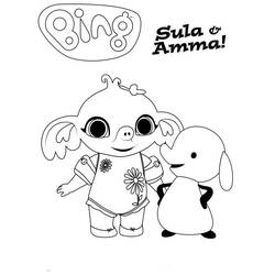 Раскраска: Bing и Flop (Мультфильмы и Анимационные Шоу) #185028 - Бесплатные раскраски для печати