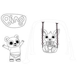 Раскраска: Bing и Flop (Мультфильмы и Анимационные Шоу) #185040 - Бесплатные раскраски для печати