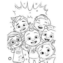 Раскраска: CoComelon (Мультфильмы и Анимационные Шоу) #203472 - Бесплатные раскраски для печати