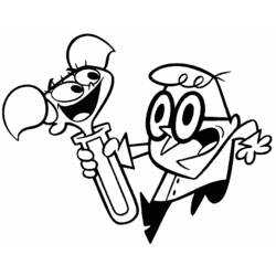 Раскраска: Dexter Laboratory (Мультфильмы и Анимационные Шоу) #50456 - Бесплатные раскраски для печати