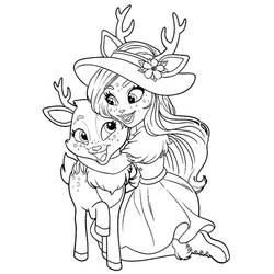 Раскраски: Enchantimals - Бесплатные раскраски для печати