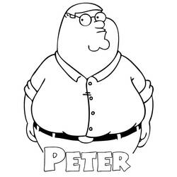 Раскраска: Гриффины (Мультфильмы и Анимационные Шоу) #48707 - Бесплатные раскраски для печати