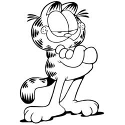 Раскраска: Гарфилд (Мультфильмы и Анимационные Шоу) #26132 - Бесплатные раскраски для печати