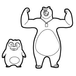 Раскраски: Grizzy и the Lemmings - Бесплатные раскраски для печати