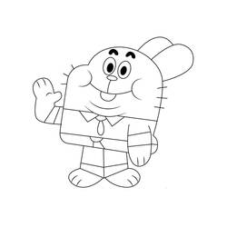 Раскраска: Gumball (Мультфильмы и Анимационные Шоу) #188525 - Бесплатные раскраски для печати