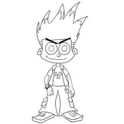 Раскраска: Johnny Test (Мультфильмы и Анимационные Шоу) #203273 - Бесплатные раскраски для печати