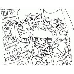 Раскраска: Johnny Test (Мультфильмы и Анимационные Шоу) #203282 - Бесплатные раскраски для печати