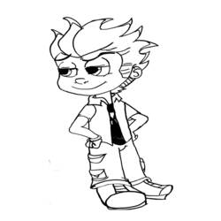 Раскраска: Johnny Test (Мультфильмы и Анимационные Шоу) #35001 - Бесплатные раскраски для печати