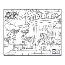 Раскраска: Johnny Test (Мультфильмы и Анимационные Шоу) #35002 - Бесплатные раскраски для печати