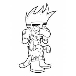 Раскраска: Johnny Test (Мультфильмы и Анимационные Шоу) #35019 - Бесплатные раскраски для печати