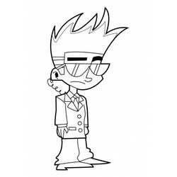 Раскраска: Johnny Test (Мультфильмы и Анимационные Шоу) #35176 - Бесплатные раскраски для печати