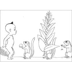 Раскраски: Kirikou - Бесплатные раскраски для печати