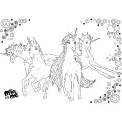 Раскраски: Mia и Me - Бесплатные раскраски для печати