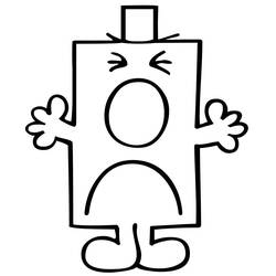 Раскраска: Мистер Мен Шоу (Мультфильмы и Анимационные Шоу) #45544 - Бесплатные раскраски для печати