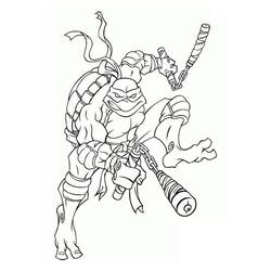 Раскраски: Ninja Turtle - Бесплатные раскраски для печати