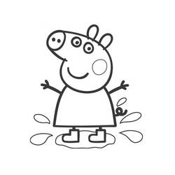 Раскраска: Peppa Pig (Мультфильмы и Анимационные Шоу) #43911 - Бесплатные раскраски для печати