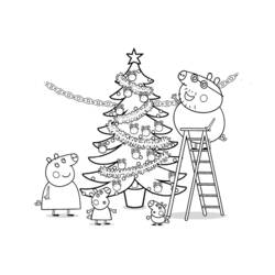 Раскраска: Peppa Pig (Мультфильмы и Анимационные Шоу) #43950 - Бесплатные раскраски для печати