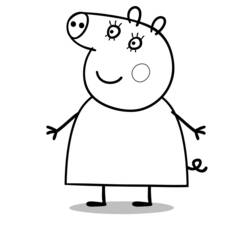 Раскраска: Peppa Pig (Мультфильмы и Анимационные Шоу) #43953 - Бесплатные раскраски для печати