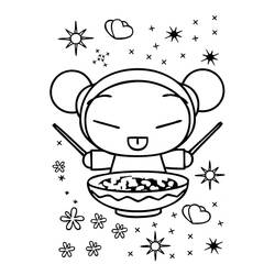 Раскраска: Pucca (Мультфильмы и Анимационные Шоу) #186623 - Бесплатные раскраски для печати