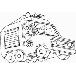 Раскраска: Пожарный Сэм (Мультфильмы и Анимационные Шоу) #39784 - Бесплатные раскраски для печати