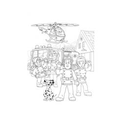 Раскраска: Пожарный Сэм (Мультфильмы и Анимационные Шоу) #39864 - Бесплатные раскраски для печати