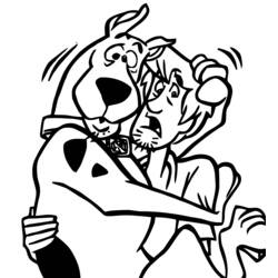 Раскраска: Скуби-ду (Мультфильмы и Анимационные Шоу) #31664 - Бесплатные раскраски для печати