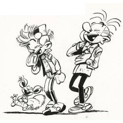 Раскраска: Spirou и Fantasio (Мультфильмы и Анимационные Шоу) #182510 - Бесплатные раскраски для печати