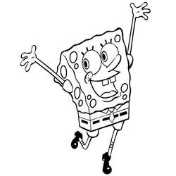Раскраска: SquareBob SquarePants (Мультфильмы и Анимационные Шоу) #33367 - Бесплатные раскраски для печати