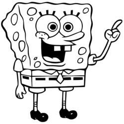 Раскраска: SquareBob SquarePants (Мультфильмы и Анимационные Шоу) #33371 - Бесплатные раскраски для печати