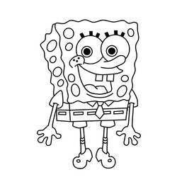 Раскраска: SquareBob SquarePants (Мультфильмы и Анимационные Шоу) #33374 - Бесплатные раскраски для печати