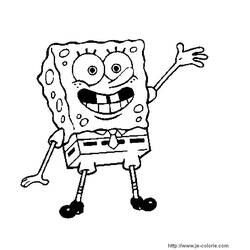 Раскраска: SquareBob SquarePants (Мультфильмы и Анимационные Шоу) #33407 - Бесплатные раскраски для печати